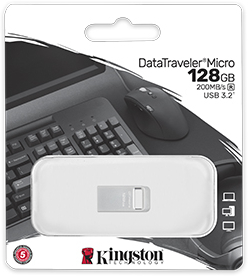 Imagen extra Kingston DataTraveler Micro 128GB Pendrive USB 3.2 - Metalico y llavero