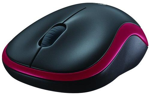 Imagen extra Logitech M185 Raton Inalambrico - Ambidiestro - Negro/Rojo