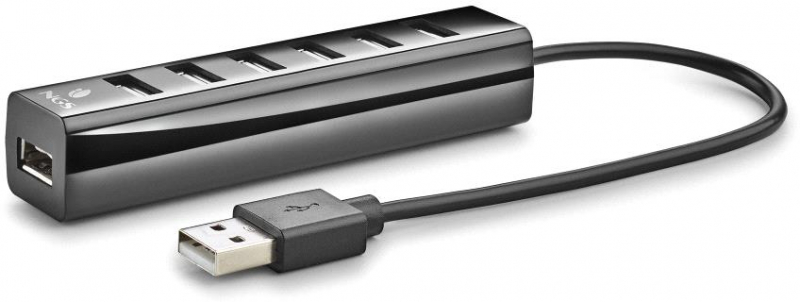 Imagen extra Hub USB 2.0 Alimentado NGS IHUB7 con corriente de 7 Puertos. Tiny Hub