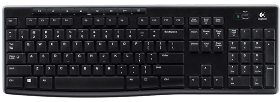 Logitech K270 Teclado Inalambrico Negro