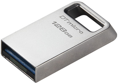 Kingston DataTraveler Micro 128GB Pendrive USB 3.2 - Metalico y llavero