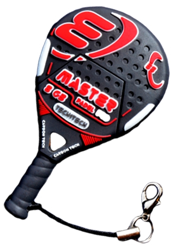 Pendrive TechOneTech Raqueta Padel Roja 32GB USB 2.0