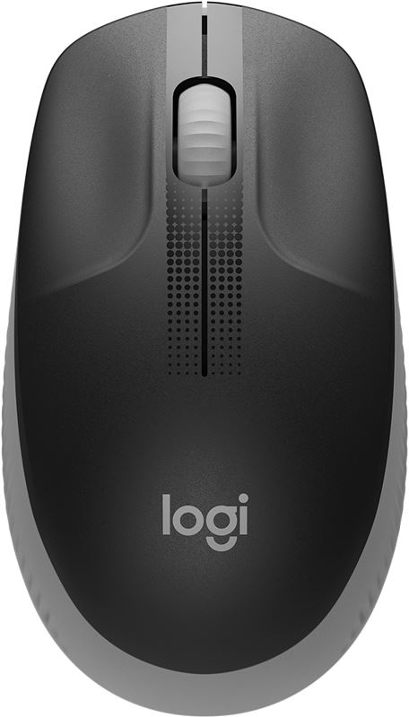 Logitech M190 Raton Inalambrico - Ambidiestro - Negro/Gris Claro
