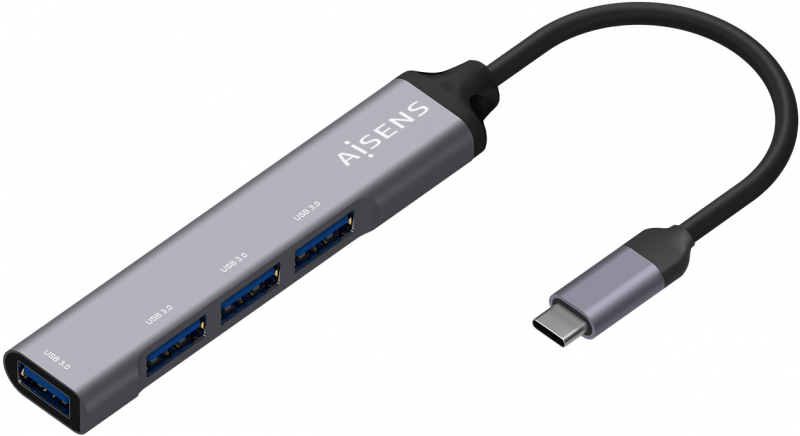 Hub USB 3.1 Tipo-C USB-C de 4 puertos, Cable 10cm