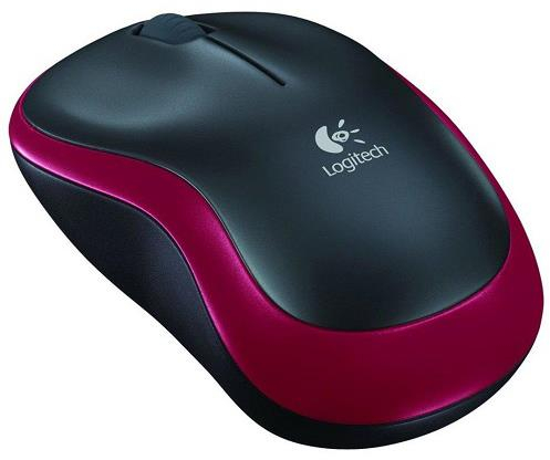 Imagen extra Logitech M185 Raton Inalambrico - Ambidiestro - Negro/Rojo