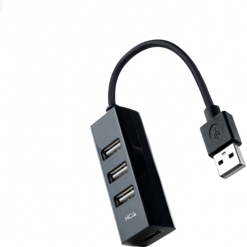 Hub USB Nanocable de 4 puertos USB 2.0, Cable de 15cm