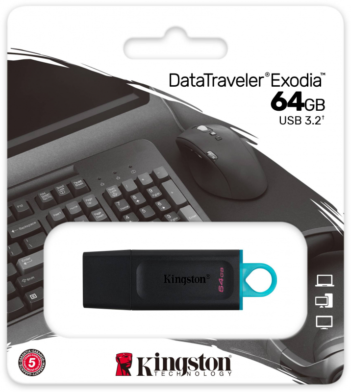 Imagen extra Kingston 64GB DataTraveler Exodia Pendrive USB 3.2