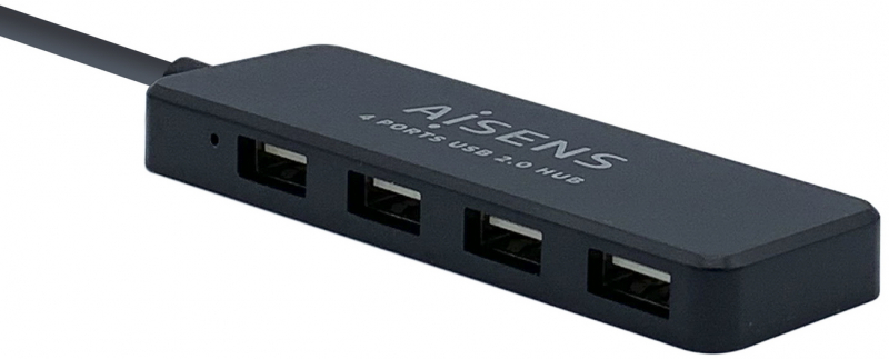 Imagen extra Hub USB 2.0 Aisens de 4 Puertos, cable 30cm