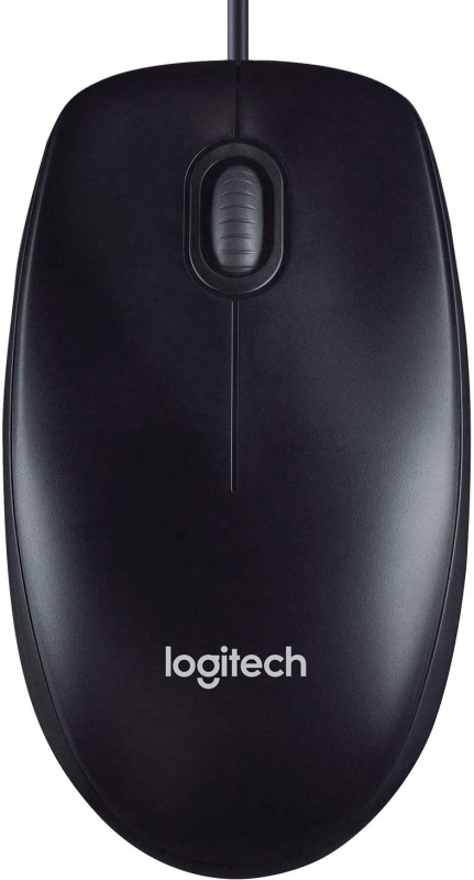 Logitech M90 Raton USB - Ambidiestro - Negro