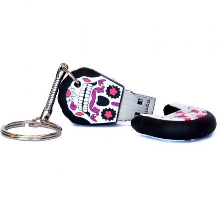 Imagen extra Pendrive TechOneTech Calavera Pinky 32GB USB 2.0