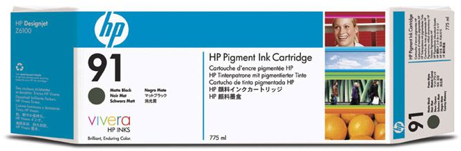 HP 91 Negro cartucho tinta Original C9464A