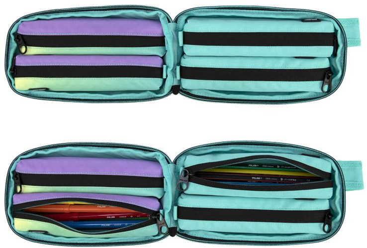 Imagen extra Multiportatodo Milan Sunset Green Pack de 4 Estuches portatodo con Contenido