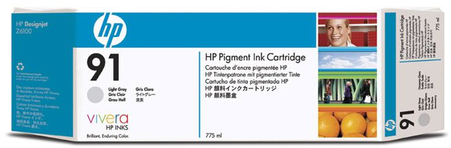 HP 91 Gris claro cartucho tinta Original C9466A