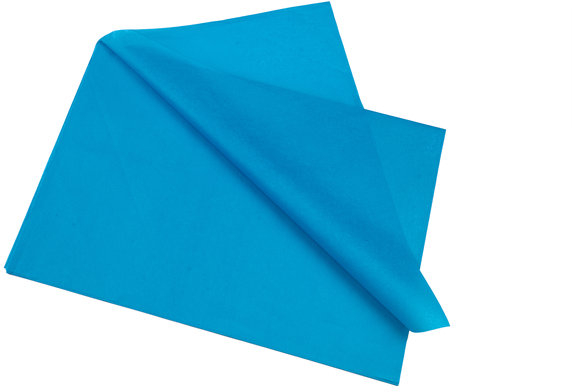 Papel seda Azul turquesa, 25 hojas de 50x70 cm