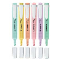 PACK 6 Stabilo Swing Cool PASTEL Marcadores Planos