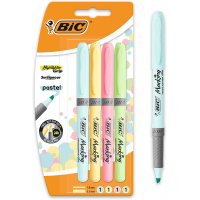 Pack de 4 Marcadores Bic Highlighter Grip PASTEL