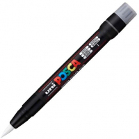 POSCA PCF-350 Blanco, punta de pincel 1-10mm Multisuperficie (cristal, madera, tela, plastico)