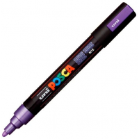 POSCA PC-5M Violeta metalico, punta Media 2.5mm Multisuperficie (cristal, madera, tela, plastico)