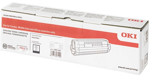 OKI C834 C844 Negro Toner original 46861308
