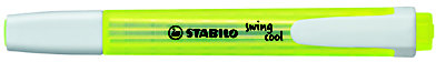 Imagen extra Stabilo Swing Cool Marcador Plano AMARILLO Fluor