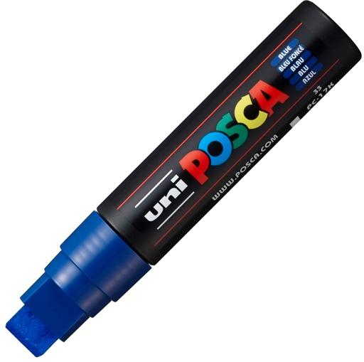 POSCA PC-17K Azul, punta ExtraGruesa 15mm Multisuperficie (cristal, madera, tela, plastico)