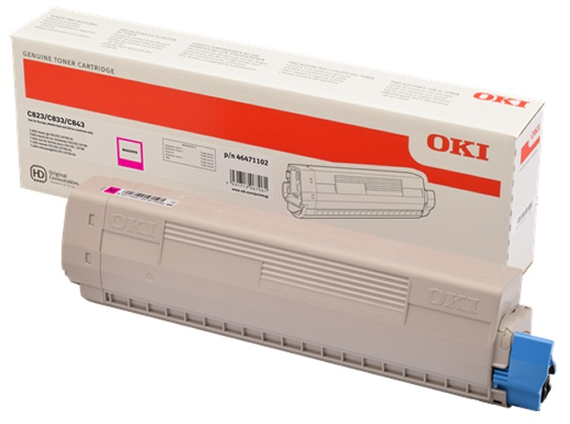 OKI C823 C833 C843 Magenta Toner Original 46471102