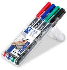 Imagen extra Estuche de 4 rotuladores Staedtler LUMOCOLOR Fino F-318 WP4