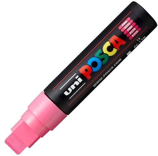 POSCA PC-17K Rosa, punta ExtraGruesa 15mm Multisuperficie (cristal, madera, tela, plastico)