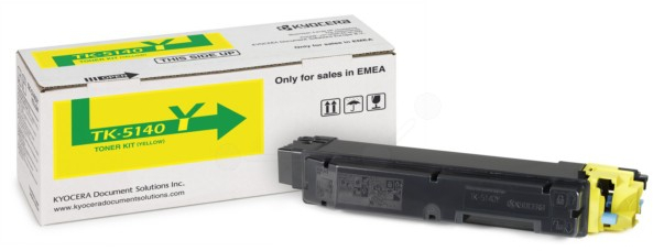 Kyocera TK5140 Amarillo Cartucho de Toner Original 1T02NRANL0 TK5140Y