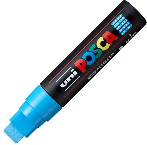 POSCA PC-17K Azul claro, punta ExtraGruesa 15mm Multisuperficie (cristal, madera, tela, plastico)