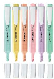 PACK 6 Stabilo Swing Cool PASTEL Marcadores Planos