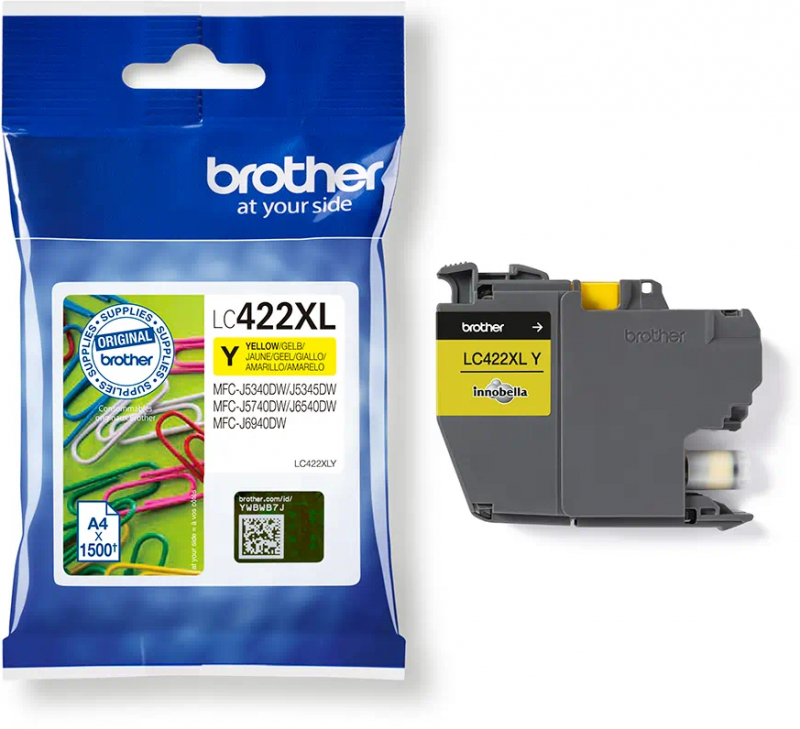 Imagen extra Brother LC422XL Amarillo Cartucho Original LC-422XLY