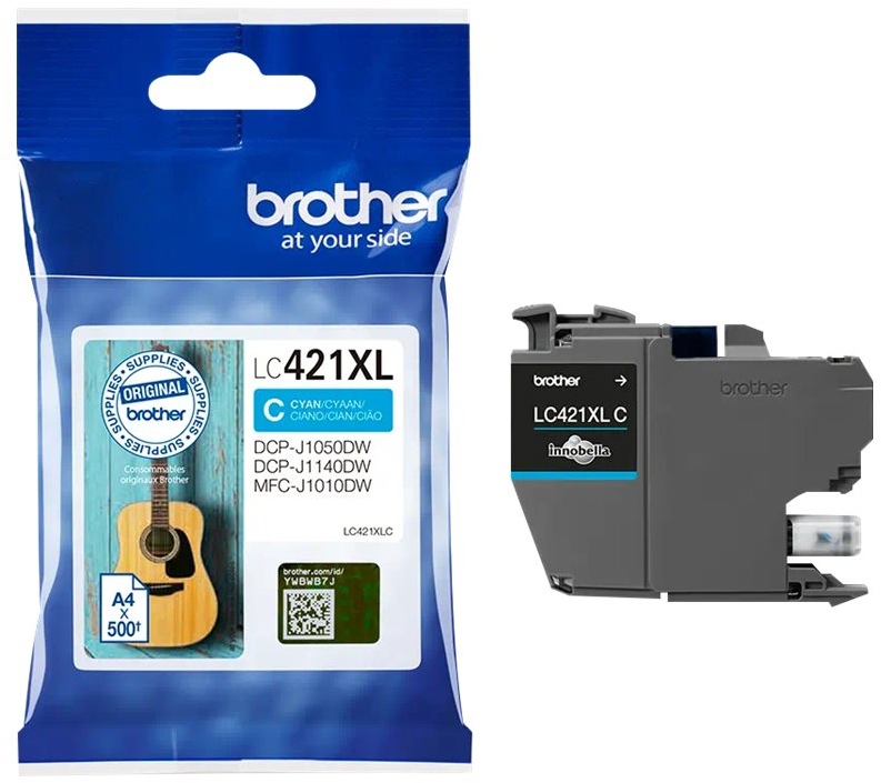 Brother LC421XL Cian Cartucho Original ALTA CAPACIDAD LC421XLC LC-421XLC