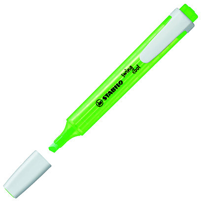 Stabilo Swing Cool Marcador Plano VERDE Fluor