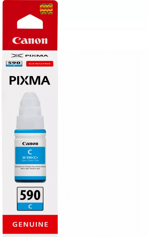 Canon GI-590 Cian Botella de Tinta Original GI590C 1604C001
