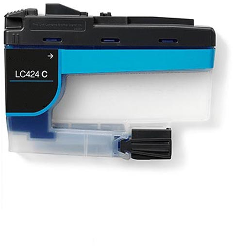 Compatible con Brother LC424C Cian Cartucho generico LC-424C