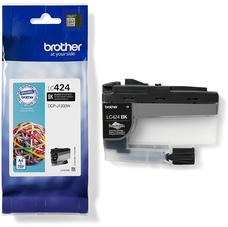 Brother LC424BK Negro Cartucho Original LC-424BK