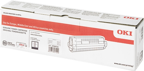 OKI C824 C834 C844 Negro Toner original 47095704
