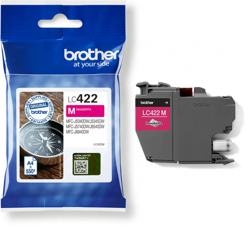 Imagen extra Brother LC422 Magenta Cartucho Original LC-422M