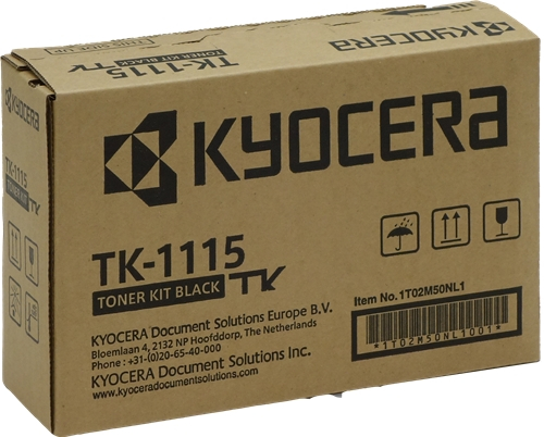 Kyocera TK1115 Negro Cartucho de Toner Original 1T02M50NL0 1T02M50NL1
