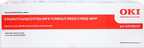 OKI C9600 C9650 C9655 C9800 C9850 Amarillo Tambor de Imagen Original 42918105