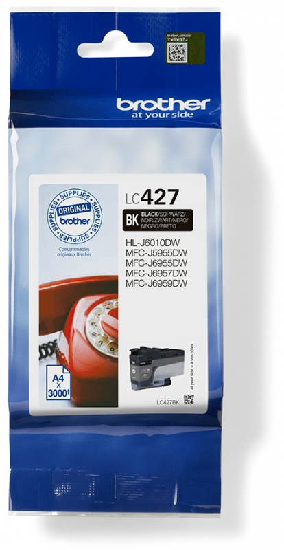 Imagen extra Brother LC427BK Negro Cartucho Original LC-427BK
