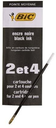 Recambio NEGRO para Boligrafo BIC de 4 Colores