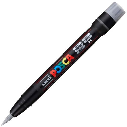 POSCA PCF-350 Plata, punta de pincel 1-10mm Multisuperficie (cristal, madera, tela, plastico)