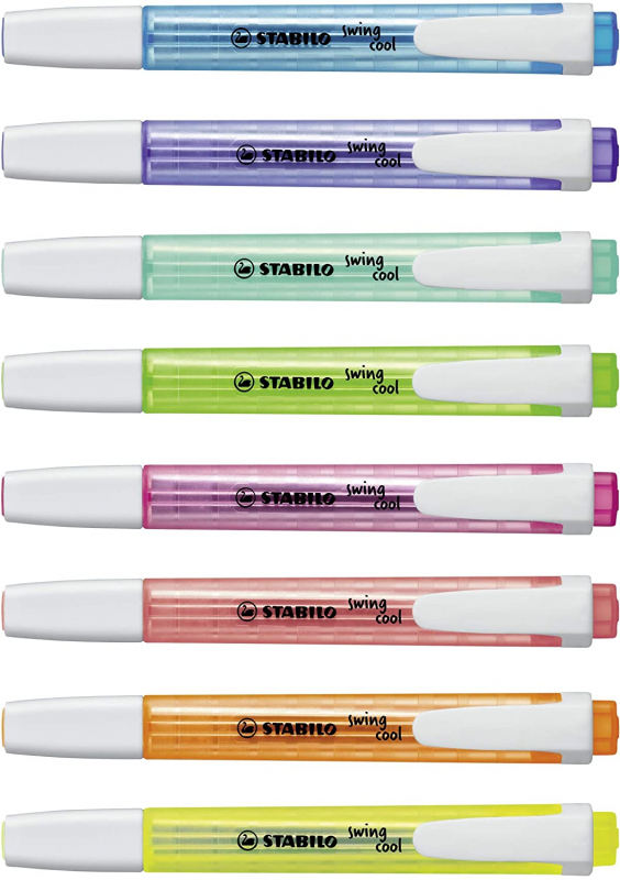 Imagen extra PACK 8 Stabilo Swing Cool Marcadores Planos