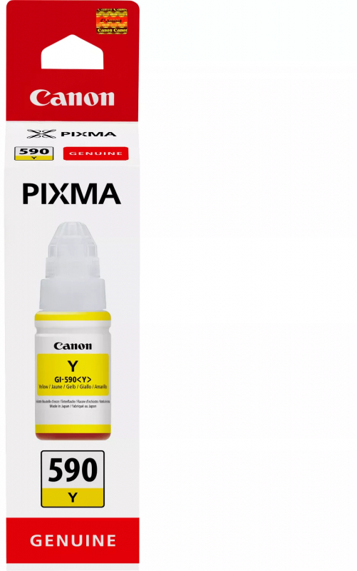 Canon GI-590 Amarillo Botella de Tinta Original GI590Y 1606C001