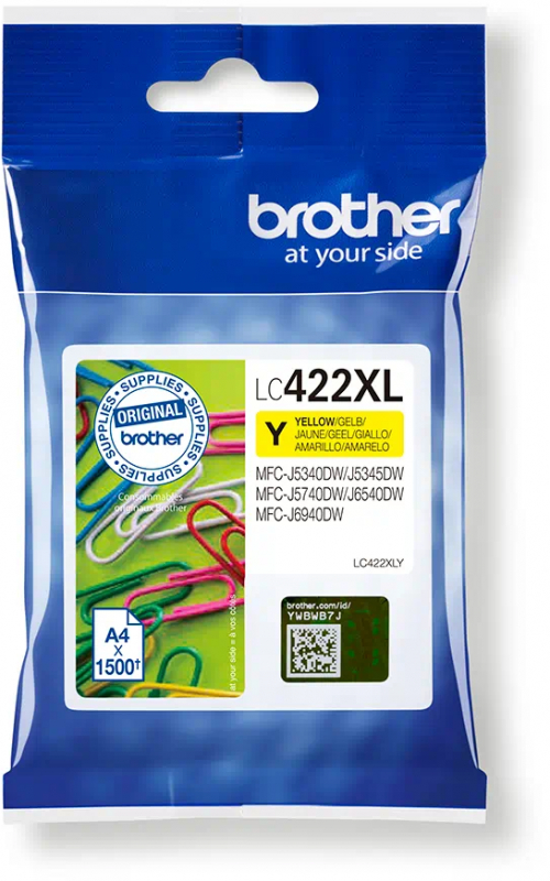 Brother LC422XL Amarillo Cartucho Original LC-422XLY