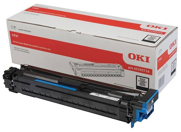OKI C911 C931 Negro Tambor de Imagen Original 45103716