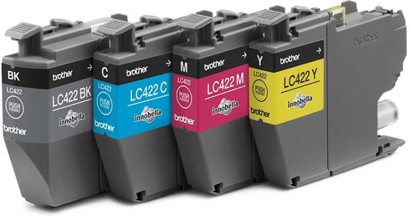 Imagen extra Brother LC422 Pack de 4 Cartuchos de Tinta Originales LC-422VAL