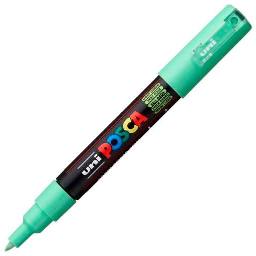 POSCA PC-1M Verde claro, punta ExtraFina 1mm Multisuperficie (cristal, madera, tela, plastico)